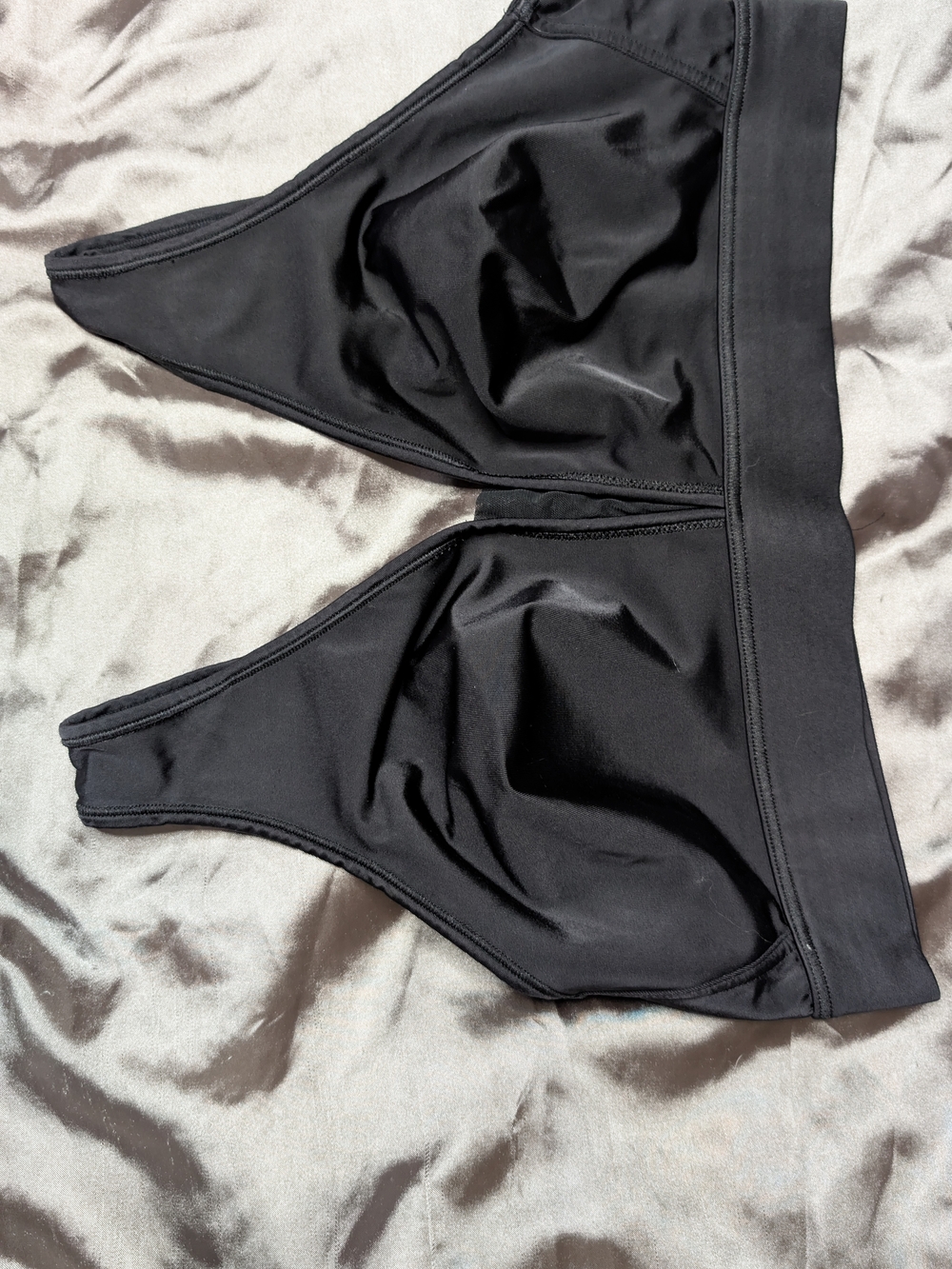Jockey Black Wireless Triangle Bralette with Wide Band